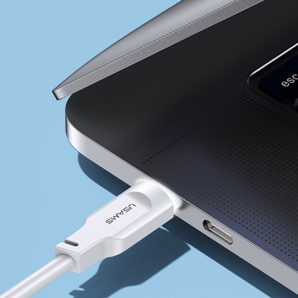 USAMS Kabel Lithe Series USB-C/USB-C 1.2 m Hvid