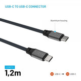 Fixed Kabel Magnetisk USB-C til USB-C 240W 1.2m