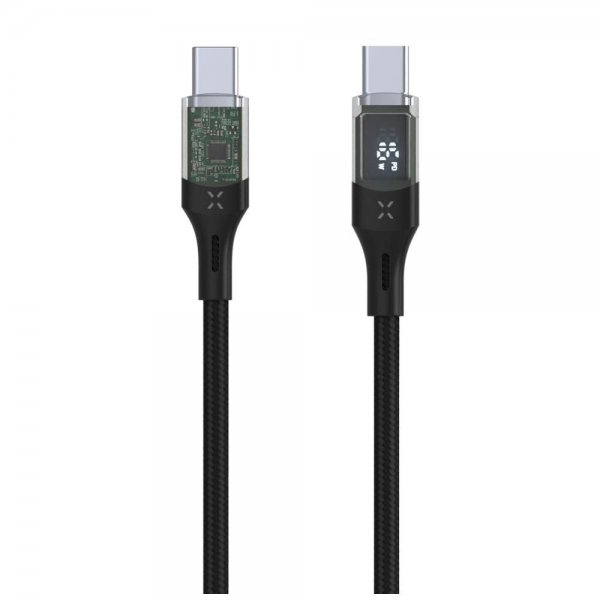 Fast Kabel med Display USB-C/USB-C 100W 1.2m