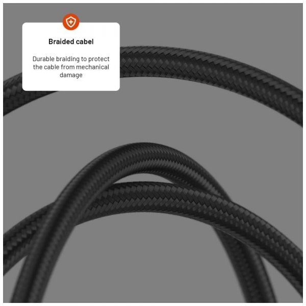 Fast Kabel med Display USB-C/USB-C 100W 1.2m