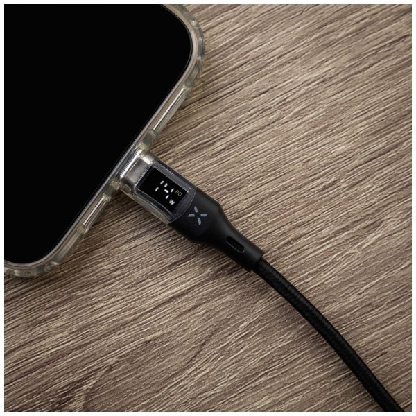 Fast Kabel med Display USB-C/USB-C 100W 1.2m