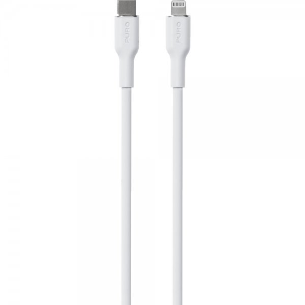 Puro Kabel Soft Charge & Sync Kabel USB-C/Lightning 1.5m Hvid