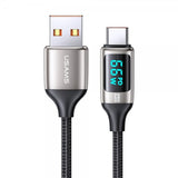 USAMS Kabel U78 Display USB-A/USB-C 1.2 m Hvid