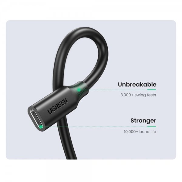Ugreen Kabel USB-C forlængerkabel 100W 4K 1m