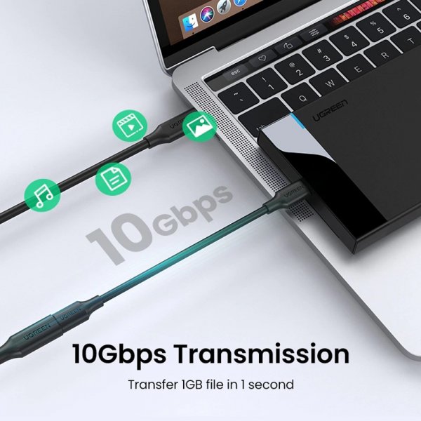 Ugreen Kabel USB-C forlængerkabel 100W 4K 1m