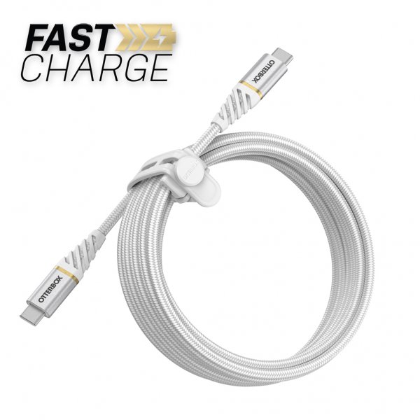 Otterbox Kabel USB-C til USB-C Premium Kabel 3 meter Cloud Sky White