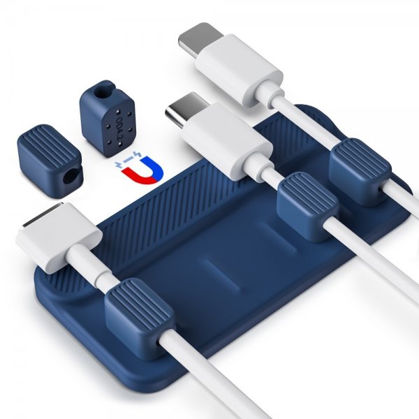 Ahastyle Kabelholder WG104 Magnetisk Blå