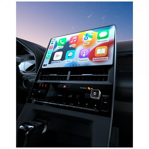 Ottocast Mini Cube Trådløs CarPlay/Android Auto Adapter Sort