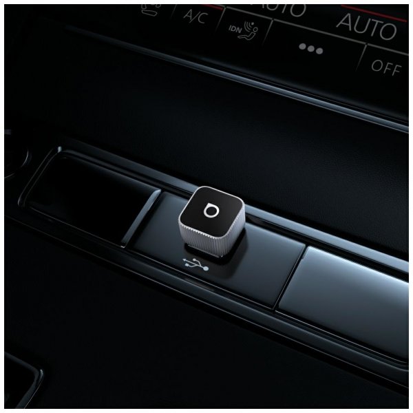 Ottocast Mini Cube Trådløs CarPlay/Android Auto Adapter Sort