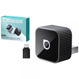 Ottocast Mini Cube Trådløs CarPlay/Android Auto Adapter Sølv