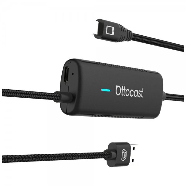 Ottocast Mirror Touch Trådløs CarPlay/Android Auto Adapter med Skærmspejling