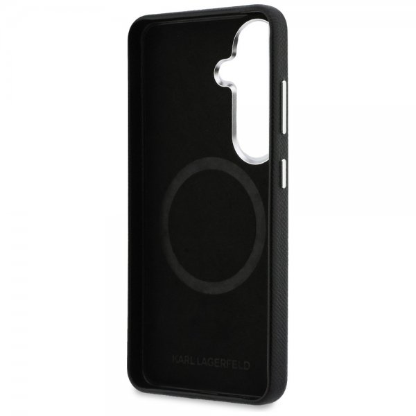 Karl Lagerfeld Samsung Galaxy S26 Plus Cover Saffiano MagSafe Sort