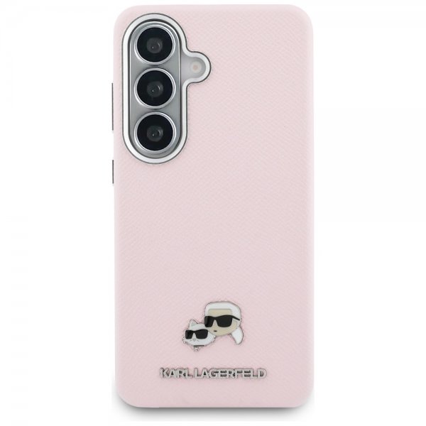 Karl Lagerfeld Samsung Galaxy S26 Plus Cover Saffiano MagSafe Rosa