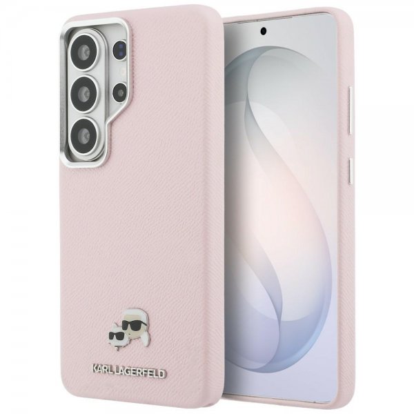 Karl Lagerfeld Samsung Galaxy S26 Ultra Cover Saffiano MagSafe Rosa