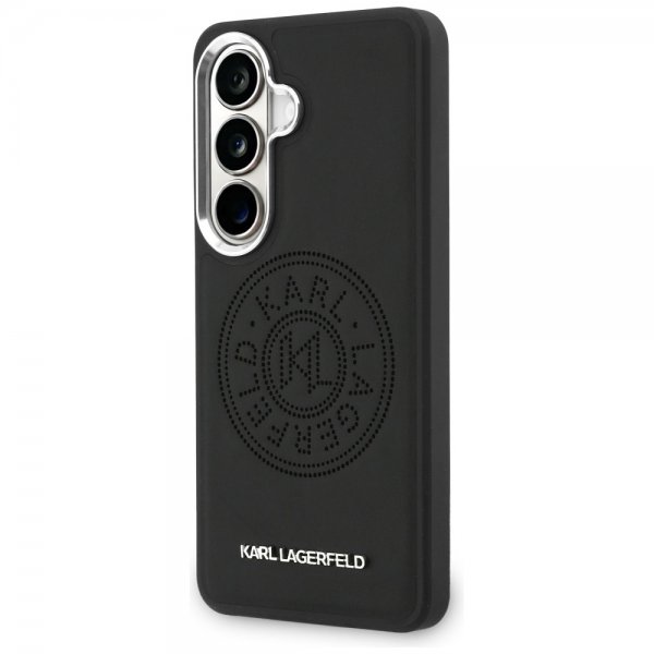 Karl Lagerfeld Samsung Galaxy S26 Cover Perforated Logo MagSafe Sort