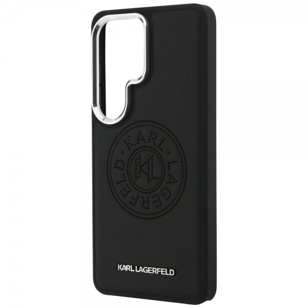 Karl Lagerfeld Samsung Galaxy S26 Ultra Cover Perforated Logo MagSafe Sort