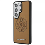 Karl Lagerfeld Samsung Galaxy S26 Ultra Cover Perforated Logo MagSafe Brun