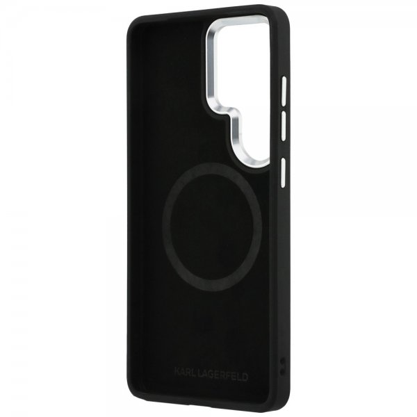 Karl Lagerfeld Samsung Galaxy S26 Ultra Cover Perforated Logo MagSafe Brun