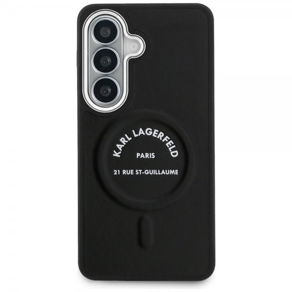 Karl Lagerfeld Samsung Galaxy S26 Cover Embossed MagSafe RSG Sort