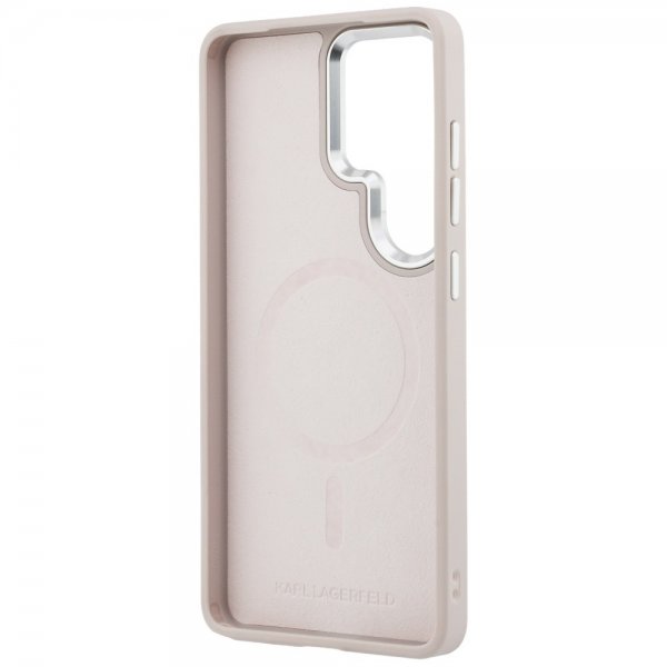 Karl Lagerfeld Samsung Galaxy S26 Ultra Cover Præget MagSafe RSG Rosa