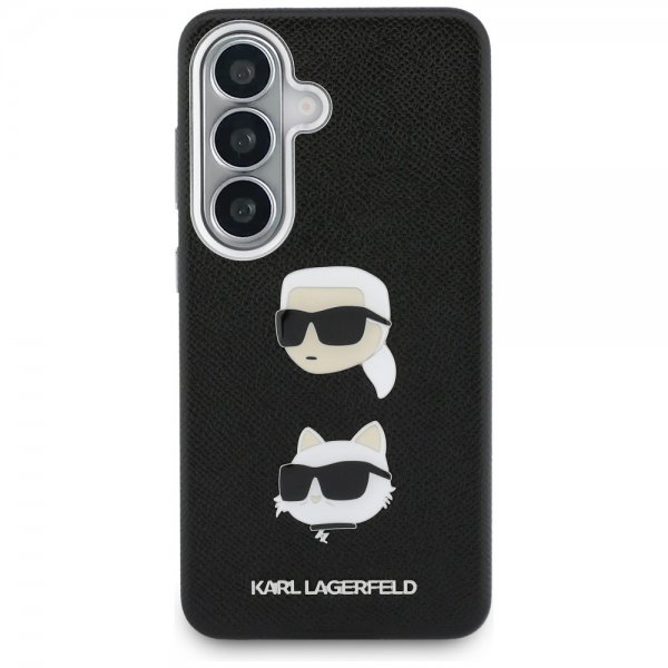 Karl Lagerfeld Samsung Galaxy S26 Plus Cover Saffiano Karl & Choupette Sort