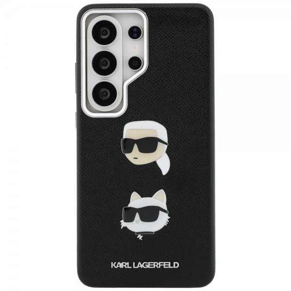 Karl Lagerfeld Samsung Galaxy S26 Ultra Cover Saffiano Karl & Choupette Sort