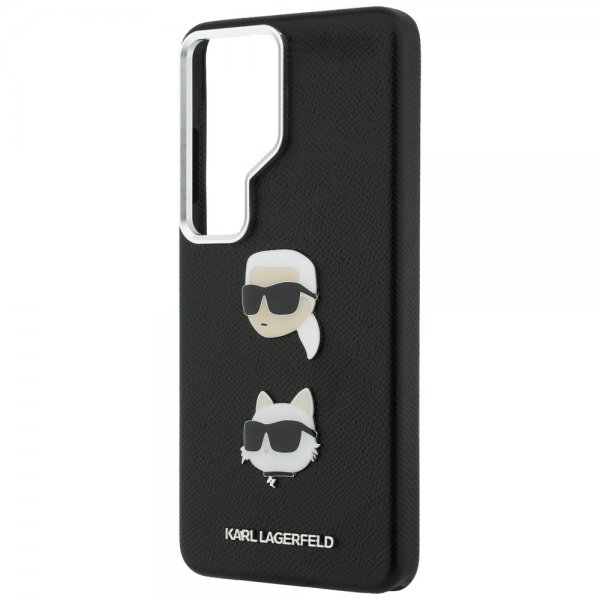 Karl Lagerfeld Samsung Galaxy S26 Ultra Cover Saffiano Karl & Choupette Sort