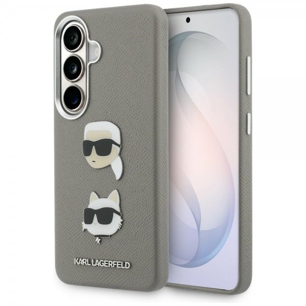 Karl Lagerfeld Samsung Galaxy S26 Cover Saffiano Karl & Choupette Silver