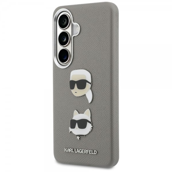 Karl Lagerfeld Samsung Galaxy S26 Cover Saffiano Karl & Choupette Silver