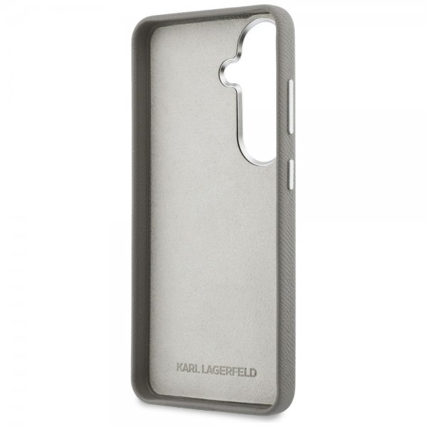 Karl Lagerfeld Samsung Galaxy S26 Cover Saffiano Karl & Choupette Silver