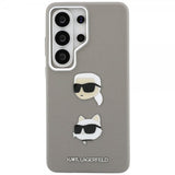 Karl Lagerfeld Samsung Galaxy S26 Ultra Cover Saffiano Karl & Choupette Silver