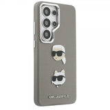 Karl Lagerfeld Samsung Galaxy S26 Ultra Cover Saffiano Karl & Choupette Silver