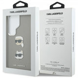 Karl Lagerfeld Samsung Galaxy S26 Ultra Cover Saffiano Karl & Choupette Silver