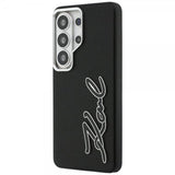 Karl Lagerfeld Samsung Galaxy S26 Ultra Cover Metal Logo Grained Sort
