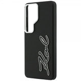 Karl Lagerfeld Samsung Galaxy S26 Ultra Cover Metal Logo Grained Sort
