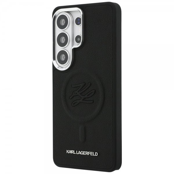 Karl Lagerfeld Samsung Galaxy S26 Ultra Cover Embossed MagSafe Sort