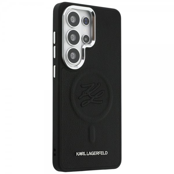 Karl Lagerfeld Samsung Galaxy S26 Ultra Cover Embossed MagSafe Sort