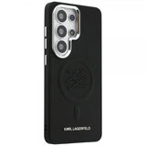 Karl Lagerfeld Samsung Galaxy S26 Ultra Cover Embossed MagSafe Sort