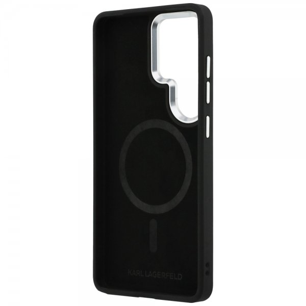Karl Lagerfeld Samsung Galaxy S26 Ultra Cover Embossed MagSafe Sort