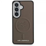 Karl Lagerfeld Samsung Galaxy S26 Plus Cover Præget MagSafe Brun