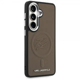 Karl Lagerfeld Samsung Galaxy S26 Plus Cover Præget MagSafe Brun