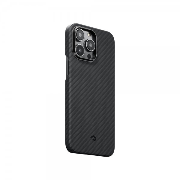 Pitaka iPhone 14 Pro Max Cover MagEZ Case 3 Sort/Grå Twill