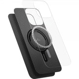 Pitaka iPhone 16 Cover Ultra-Slim Case MagSafe Sort/Grå Twill