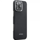 Pitaka iPhone 16 Pro Cover Ultra-Slim Case MagSafe Black/Grey Twill