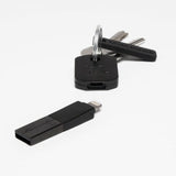 Bluelounge Kii Lightning Oplader Nøglering Sort