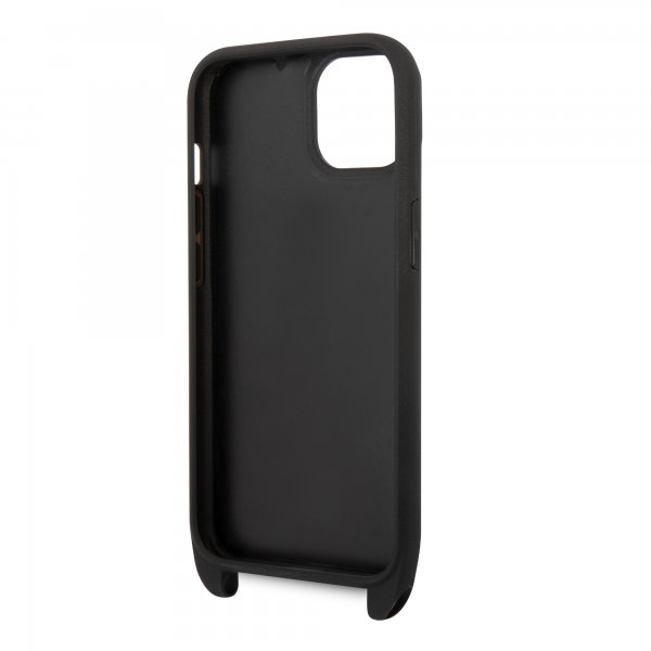 Karl Lagerfeld iPhone 14 Cover Crossbody Strap Sort