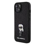 Karl Lagerfeld iPhone 15 Cover Fixed Glitter Sort