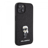 Karl Lagerfeld iPhone 15 Cover Fixed Glitter Sort