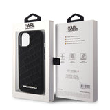 Karl Lagerfeld iPhone 15 Cover Quilted K Pattern Sort