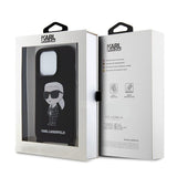 Karl Lagerfeld iPhone 15 Cover Ikonik Crossbody Sort